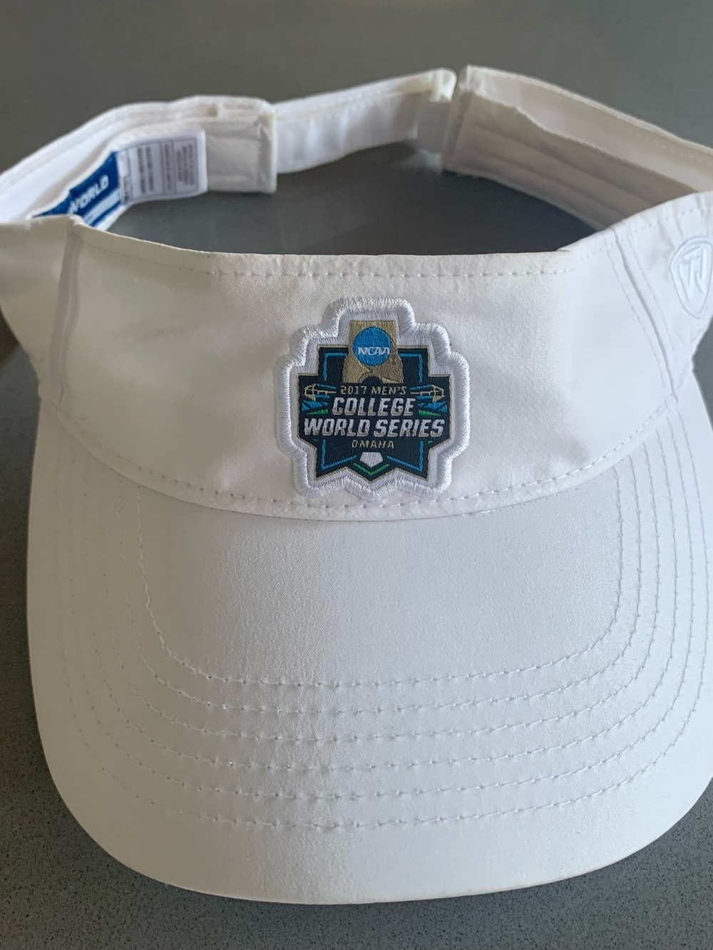 NCAA 2017 College World Series White Visor